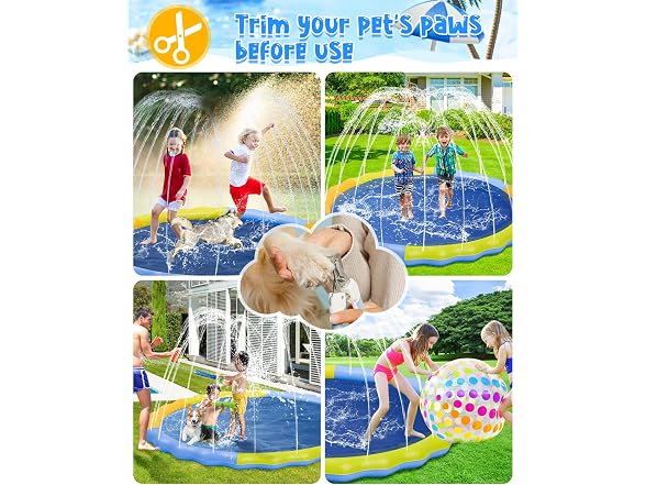 YSJILIDE Sprinkler Splash Play Mat