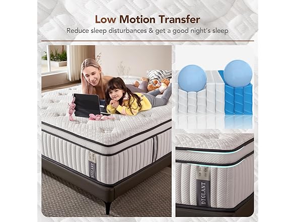DIGLANT 14" Memory Foam Queen Mattress