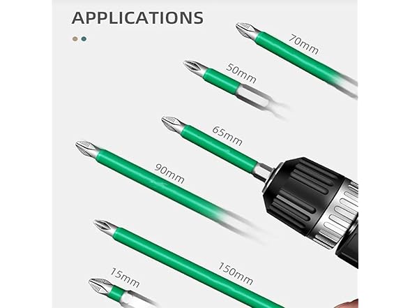 Screwdriver Drill Bit Set 6pk