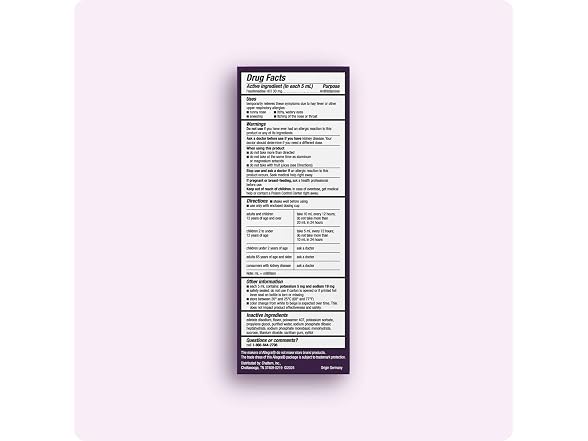 Allegra Childrens 12 Hour Allergy Relief Liquid - Gallery 11