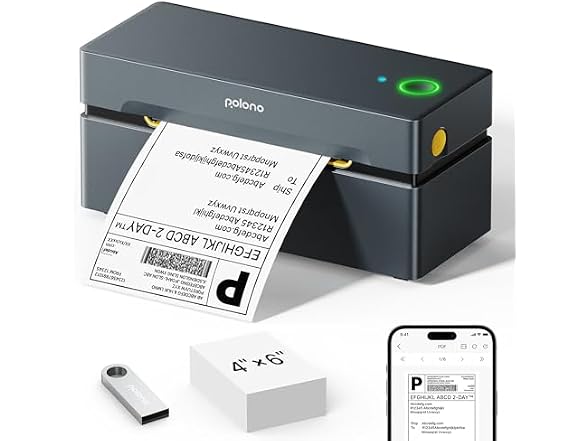 Bluetooth Thermal Shipping Label Printer