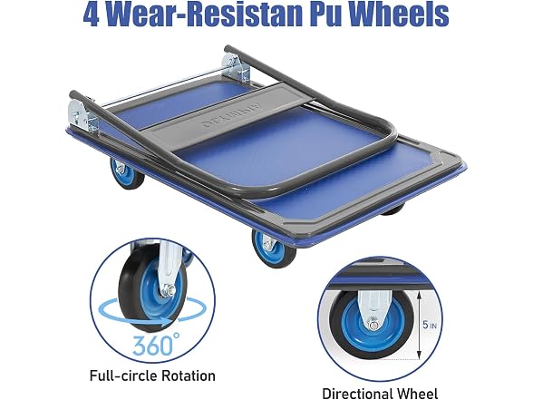 Olympia Tools Foldable Push Cart Dolly