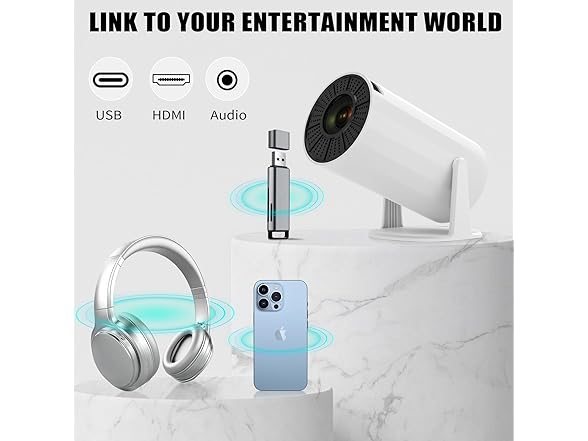 LJYT 1080P Portable Projector
