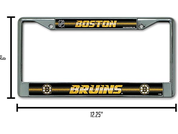 Bruins Bling Chrome License Frame