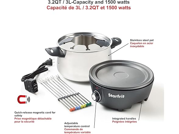 Starfrit Electric Fondue 12PC Set