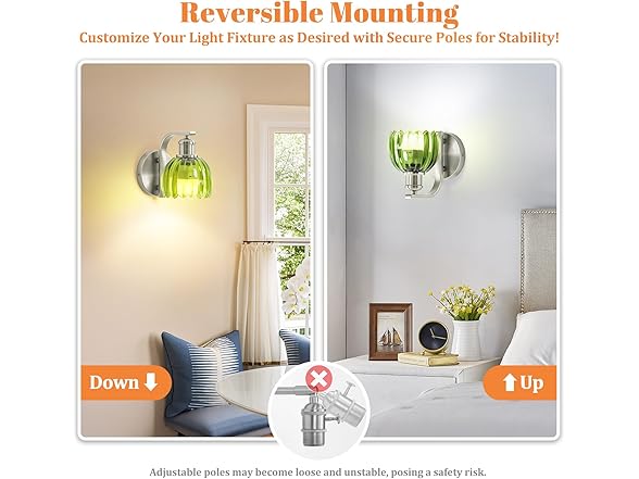 VerRon Rechargeable Battery Operated Wall Sconce