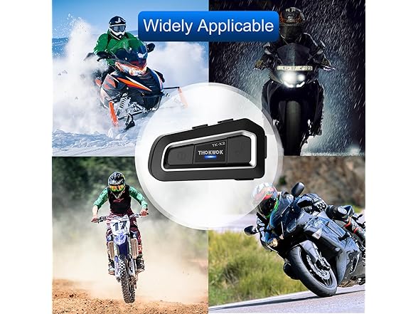 Motorcycle Bluetooth Headset Up to 3 Riders