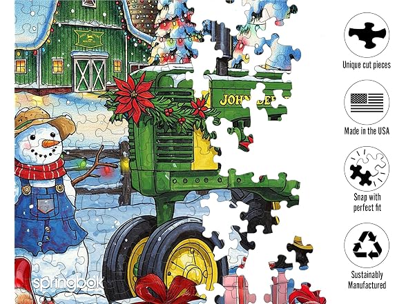 Springbok Festive Farm Surprise 500 Piece Jigsaw Puzzle