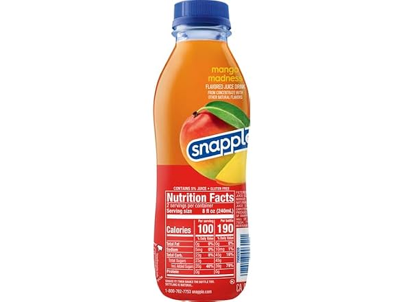 Snapple, Mango, , 16 Fl Oz