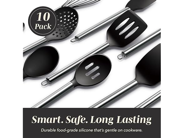 Silicone Kitchen Cooking Utensils Set