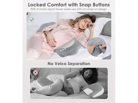 DONAMA Memory Foam Pregnancy Pillow
