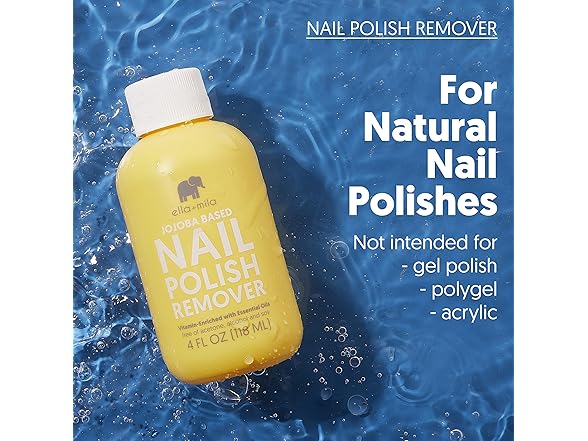 ella+mila Jojoba Nail Polish Remover Non-Acetone