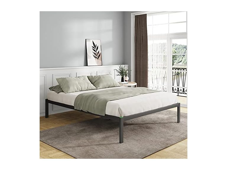Novilla Novilla 14 Inch Full Szie Bed Frame, Met