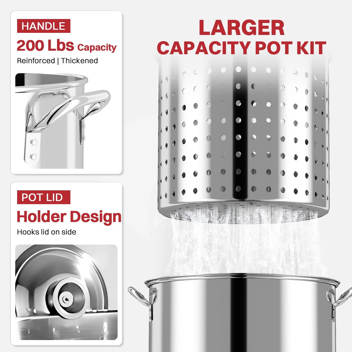 Stainless Steel Crawfish Boiler | Seafood Boiling Kit - Gallery 23