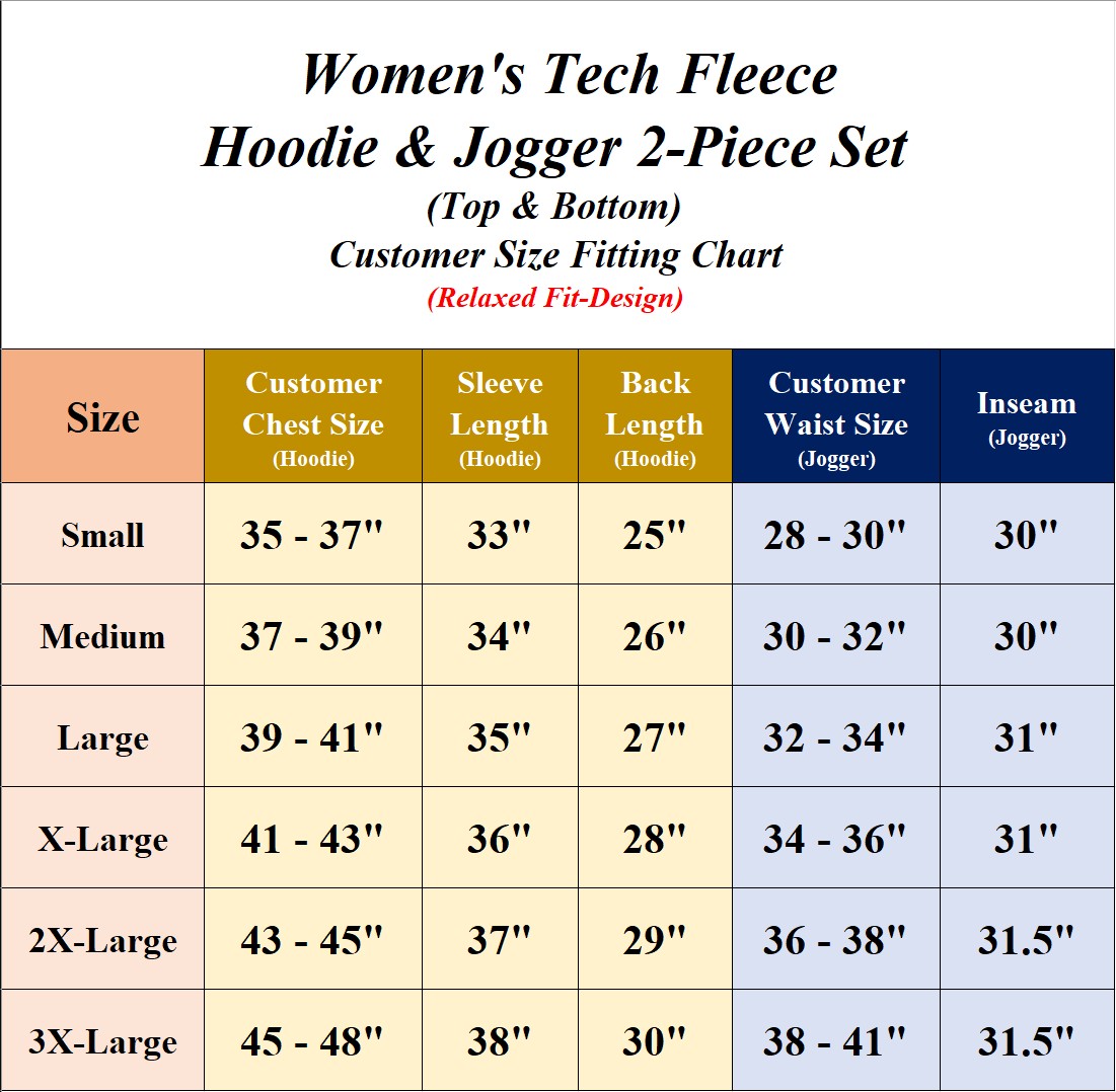 Women's Tech Fleece Hoodie & Jogger Set - Gallery 23