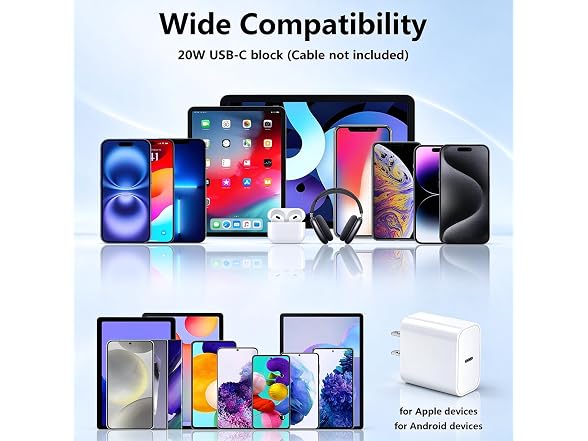 gvmkwejk 20W USB-C Fast Charger Block