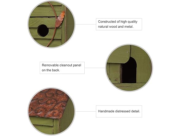 Glitzhome 18" H Green Window-Blinds