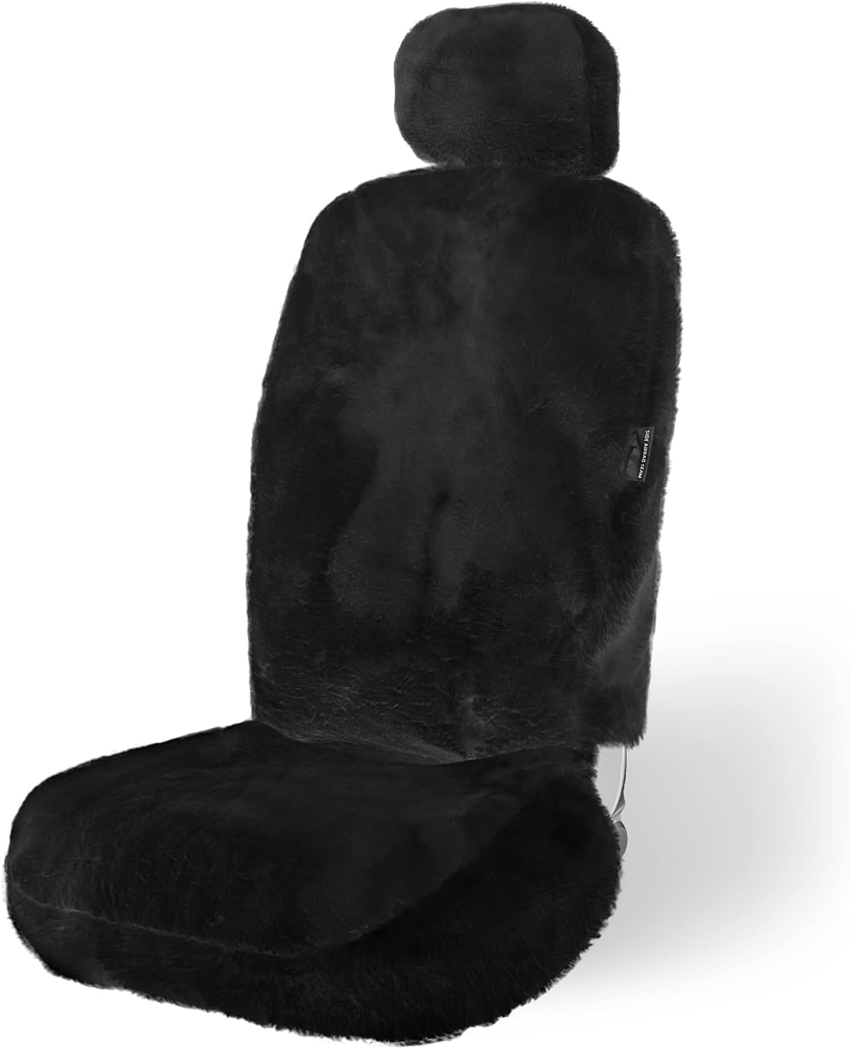 Pick Color Genuine Sheepskin Car Seat Cover Single - Gallery 12