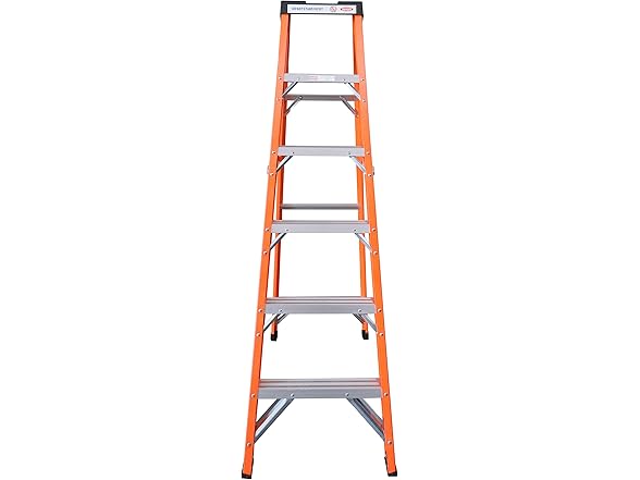 Simpli-Magic 6-Foot Fiberglass Step Ladder, 250lb
