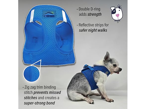 Doggie Design Dog Harness Cobalt Blue, XS