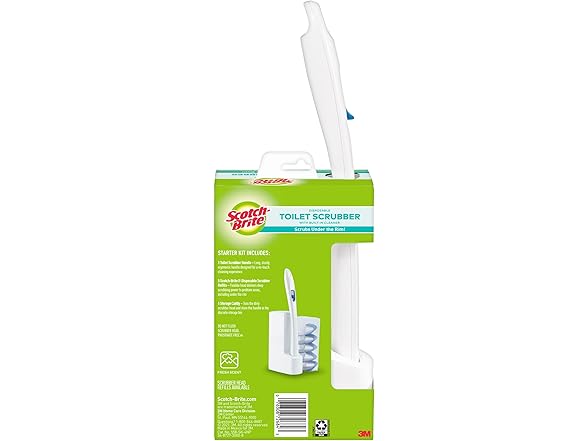 Scotch-Brite Toilet Scrubber Kit, 5 Refills