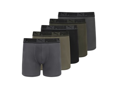 $17.99, Was $40, 55% Off! PUMA Men's 5-Pack Training Fit Boxer Briefs dealfomo