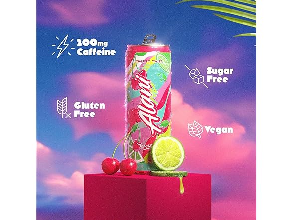 Alani Nu CHERRY TWIST Ice Sugar Free, 24 Count