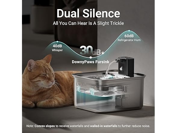 DownyPaws Stainless Steel Water Fountain