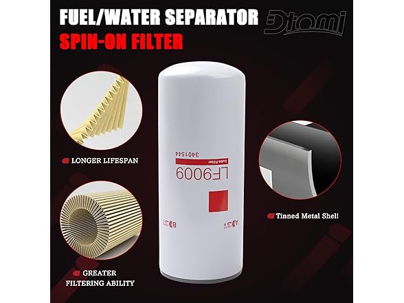 Dtomi Fuel Water Separator P553000 2pk