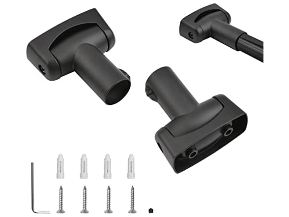 Shower Curtain Rod Bracket, 2Pcs Zinc Alloy S