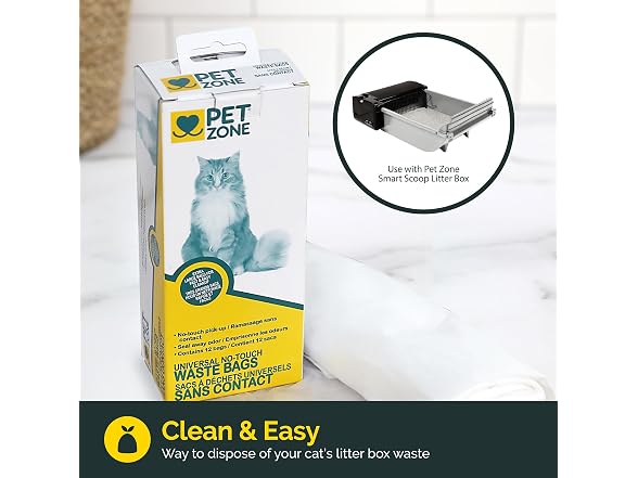 Pet Zone Universal No-Touch Cat Litter Bags