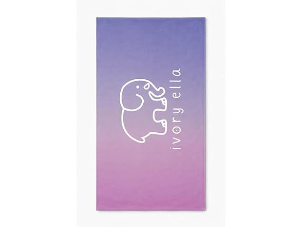 Ivory Ella, Beach Towel, Sunset Ombre