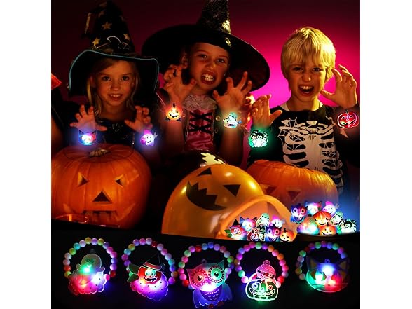 CCINEE 10pcs Halloween Led Bracelets