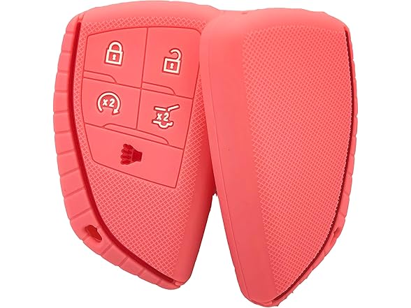 Key Fob Cover Chevy GMC 5Btn Purple+Pink