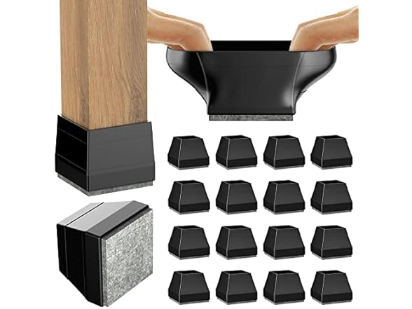 CHWM 24 PCS Square Chair Leg Floor Protector