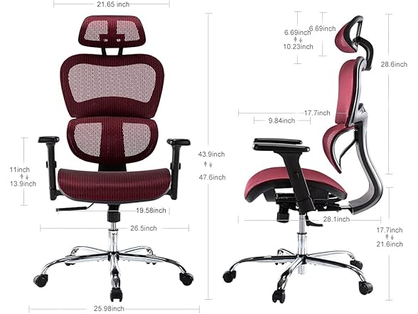 Yangming Ergonomic Chair, High Back Executive Style