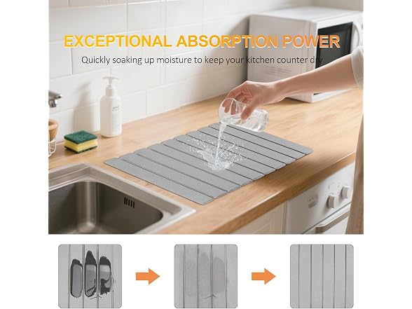 Large Diatomaceous Earth Dish Mat