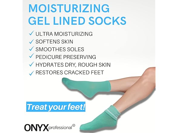 Onyx Professional Gel Moisturizing Socks