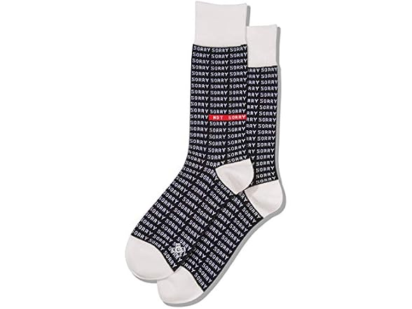 Hot Sox Men (6-12) Sorry Not Sorry Crew Pack Socks