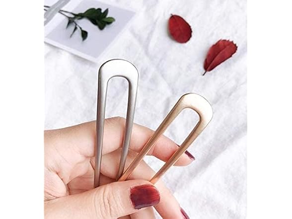 Metal U Shaped Hair Pin Fork Sticks