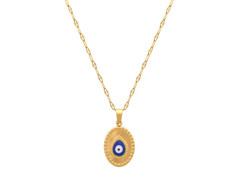 18K Gold Plated Evil Eye Necklace