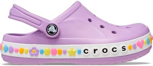 Crocs Bayaband Charm Big Kids Clog Orchid Size J3