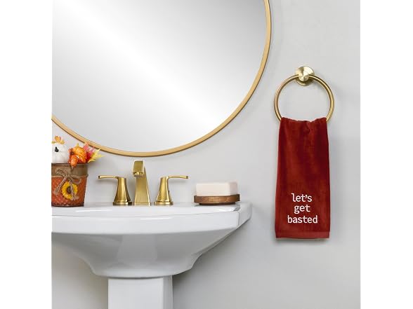 SKL Home Thanksgiving/Fall Let's Get Basted Hand Towel Set-2pc
