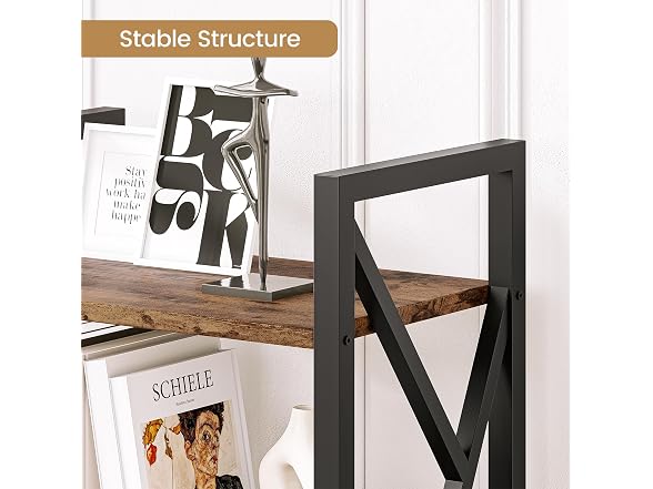 GAOMON Triple Wide 5-Tier Bookshelf