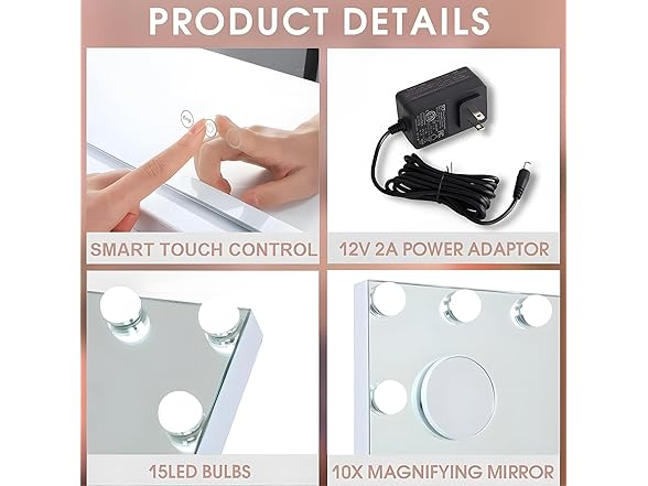 M MISAVANITY Vanity Mirror