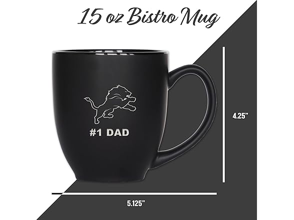Detroit Lions Dad Bistro Mug