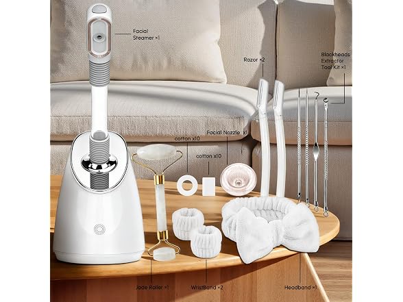 Facial Steamer Spa Kit, Nano Ionic Face