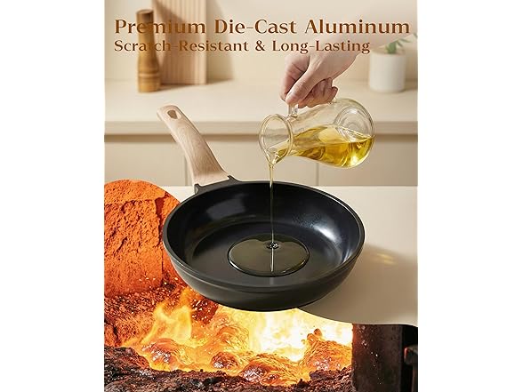 16Pcs Titanium Pots and Pans Set