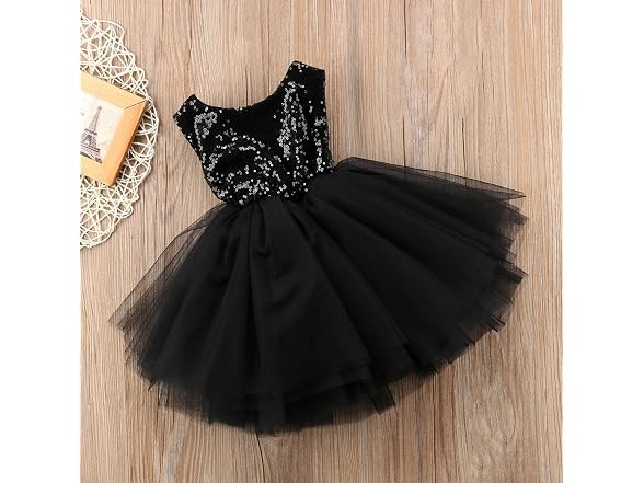 Suomate Girls (3-4T) Baby Girl Sequin Tulle Dress