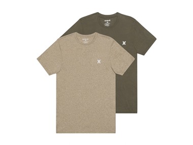 $15.99, Was $48, 66% Off! Hurley Men's SS Crew Neck Basic Tee 2-Pack dealfomo